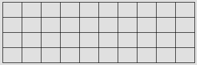 The image for model number 1 shows a grid with four rows and ten columns with 40 equal-sized boxes.