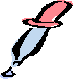 The image shows an illustration of a medicine dropper.