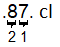 The image shows that 87 centiliters equals 0.87 liters. The decimal point in centiliters moves 2 places to the left: 7 is 1 place. 8 is 2 places.