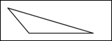 The image shows a scalene triangle with three sides of different lengths.