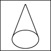 The figure shows a transparent cone.