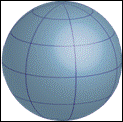 The figure shows a solid sphere.