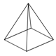 The figure shows a transparent four-sided pyramid.